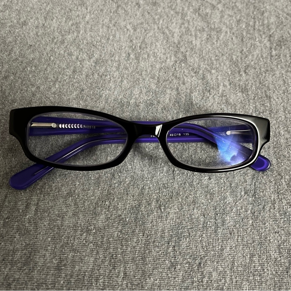 Black and Purple Women's Glasses